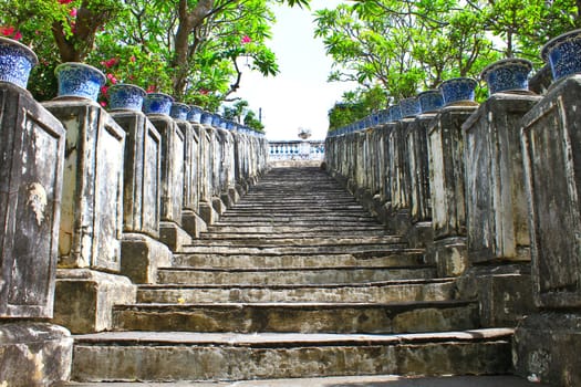 Stairway, walking in the park, Thailand