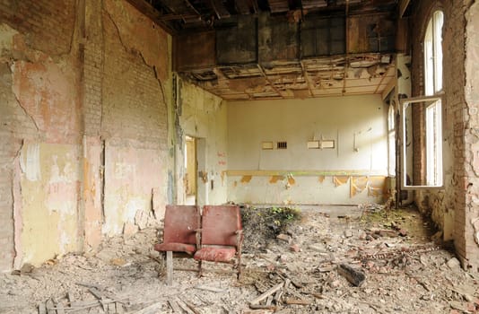 Cinema in the old lung sanatorium Sorge in the Harz Mountains