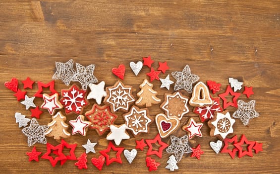 Colorful decorated places for Christmas
