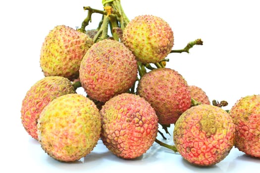 Lychee isolated on white background