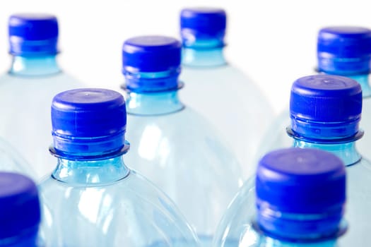 plastic bottles background