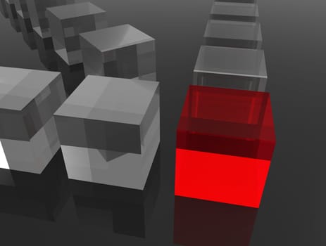Concept for leadership. Digitally generated image.