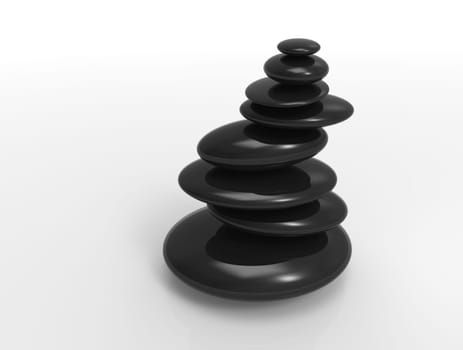 Concept of balance and harmony. Digitally generated image.