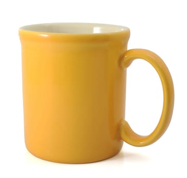 Yellow Mug With Clipping Path