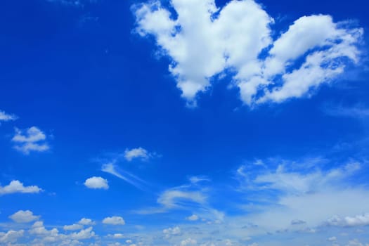 Clouds and sky, Clouds is heart symbo