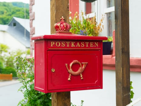 german mailbox outside a house