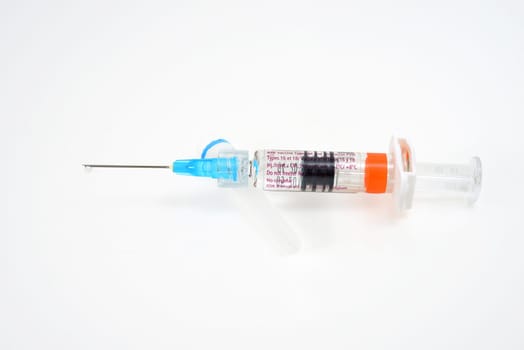 syringe isolated on white
