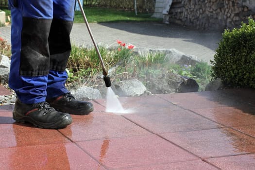 Pressure washer,clean terrace