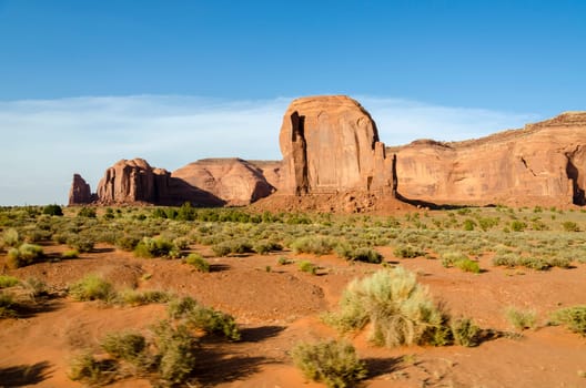monolith in the desert of Monument Valley