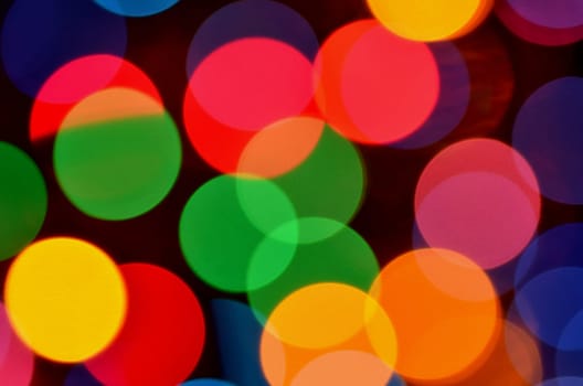 magical colored bokeh background