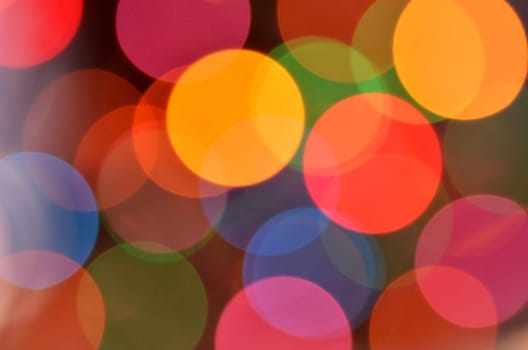 magical colored bokeh background