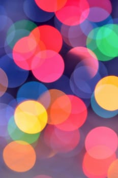 magical colored bokeh background