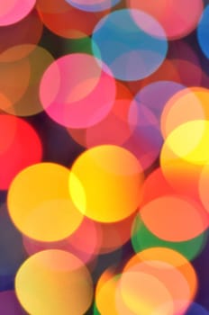 magical colored bokeh background