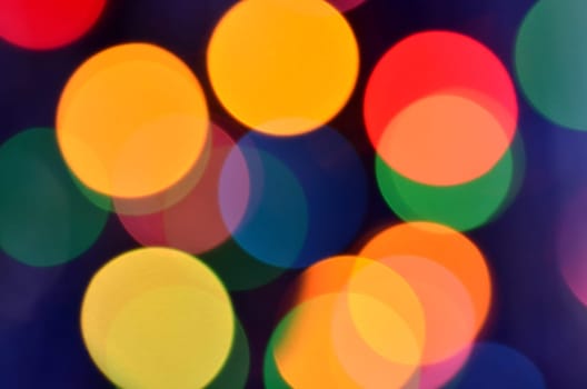 magical colored bokeh background