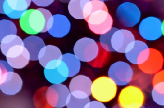 magical colored bokeh background