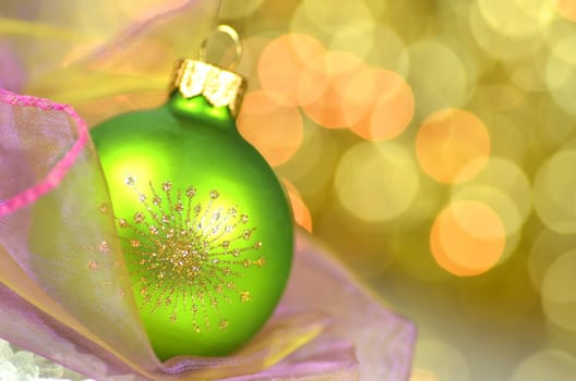 christmas decoration, Christmas ball against bokeh background
