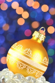 christmas decoration, Christmas ball against bokeh background
