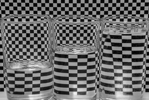 The pattern design black and white background.