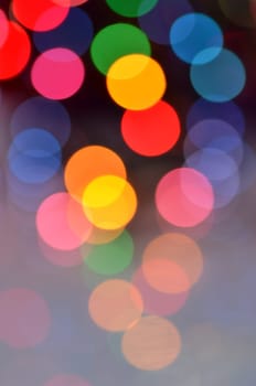 magical colored bokeh background