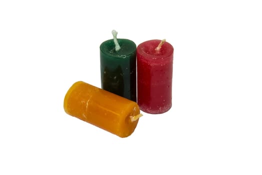 The aroma candle on the white background.Isolate