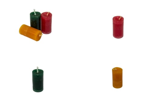 The aroma candle on the white background.Isolate
