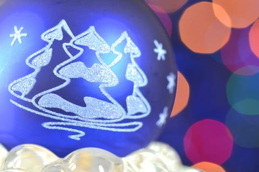 christmas decoration, Christmas ball against bokeh background