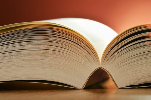 Composition with books on the table