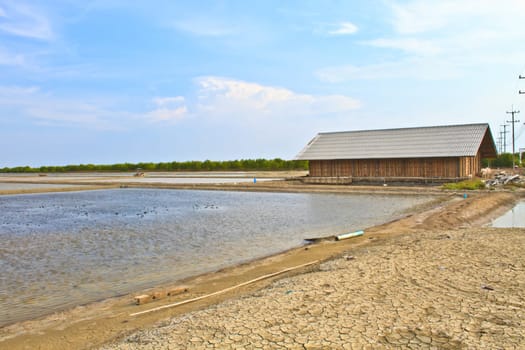 Salt shed farm in Thailand