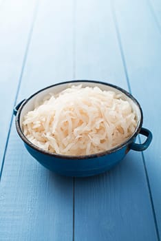 Fresh turnip in a bowl close up shoot