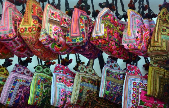 Colourful bag parade
