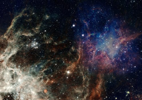 Small part of an infinite star field of space in the Universe. "Elements of this image furnished by NASA""."