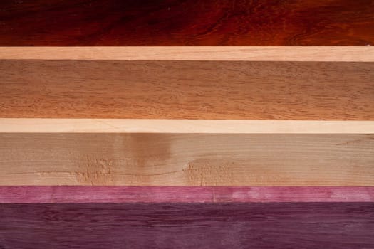 Precious wood Cantells made of different woods / types of wood Precious woods