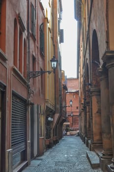 View of the city of Bologna in Emilia Romagna in Italy