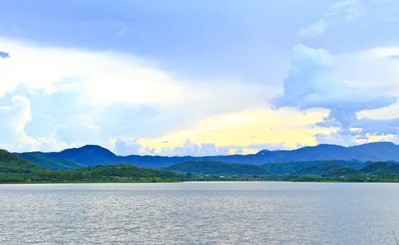 Sunset, Kaeng Krachan Dam, Kaengkrachan National Park Thailand
