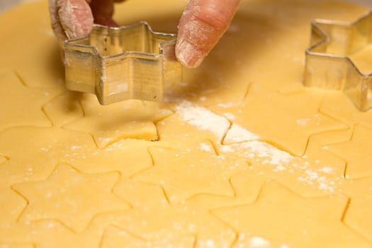 Digging out stars at the dough