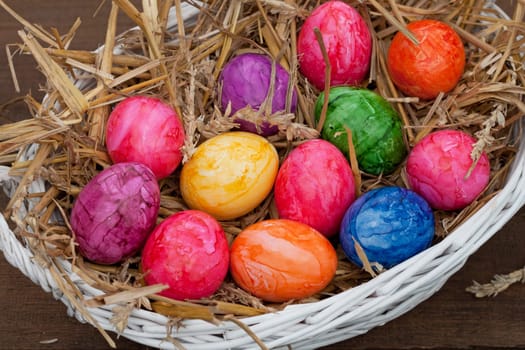 Colourful Easter basket