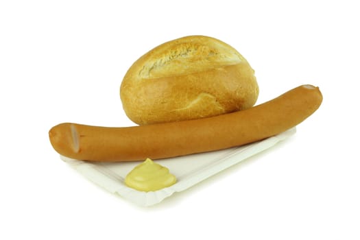 Viennese sausages with rolls