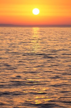 Sunset by the sea