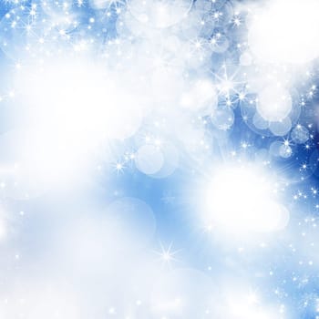 Abstract Christmas background of holiday lights
