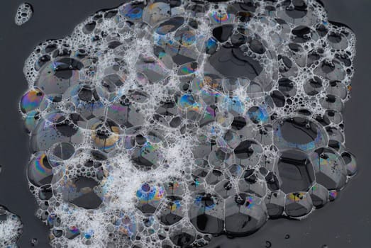 soap bubble in reflexing light with interference colors,high dynamic,soap lamella macro