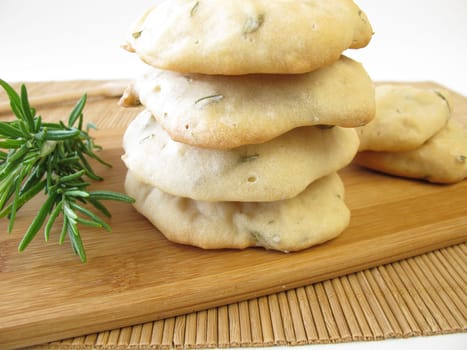 Bread cakes with rosemary