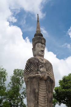 Figure Asia,huge Buddhist sculpture in the north of Thailand