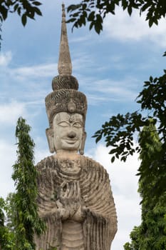 Figure Asia,huge Buddhist sculpture in the north of Thailand