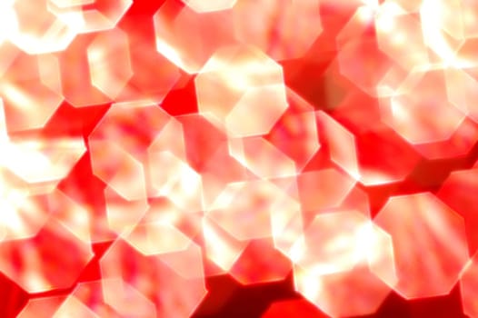 background of red blurred christmas lights