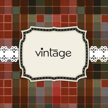 Vintage greeting card template design