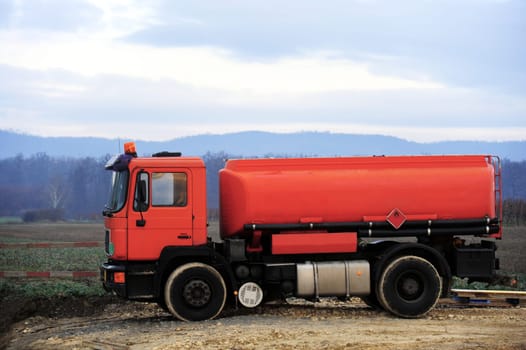 Red tanker