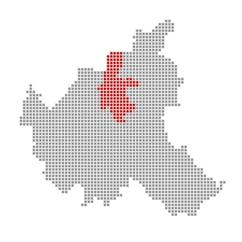Map of Hamburg districts: Hamburg-Nord