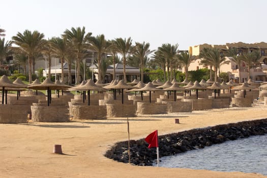 Sea and beach in Egypt
