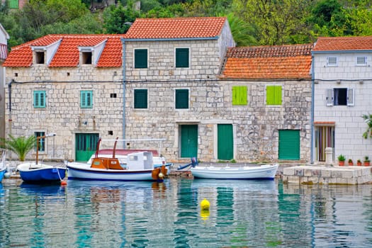 Village of Drvenik on an Drvenik Veliki island in Adriatic Sea
