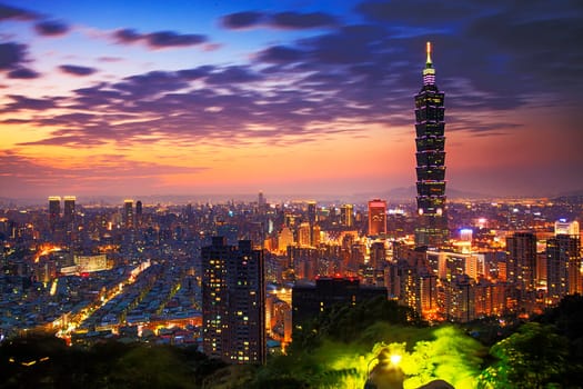 Nice view of Taipei city, Taiwan for adv or others purpose use